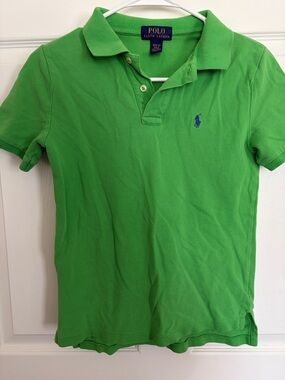 Polo by Ralph Lauren Green Polo Shirt with Blue Pony